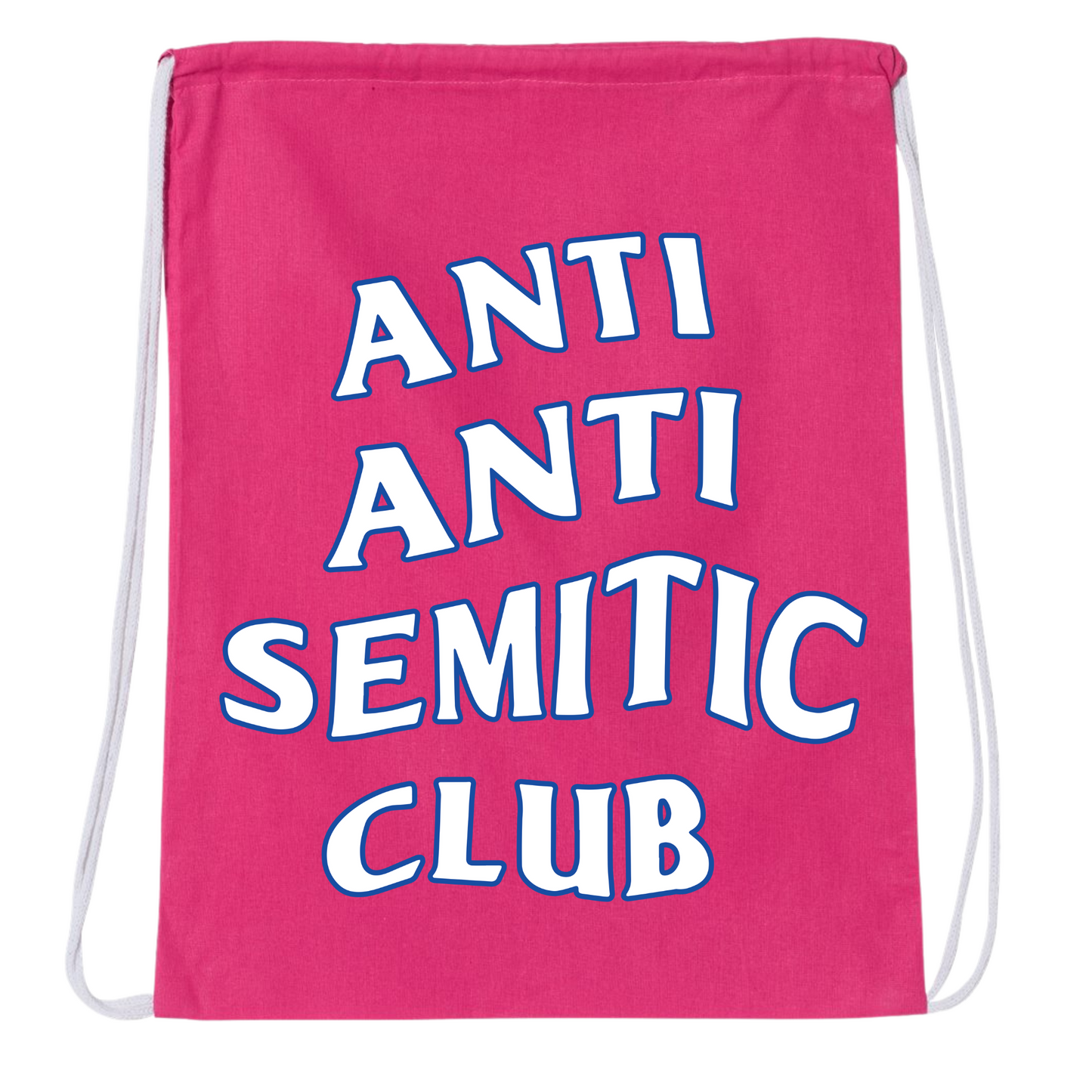 Anti Anti Semitic Club Drawstring Bag