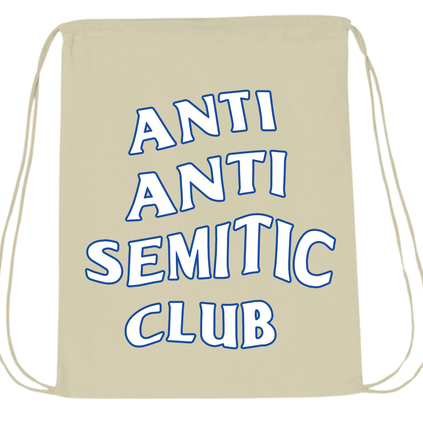 Anti Anti Semitic Club Drawstring Bag