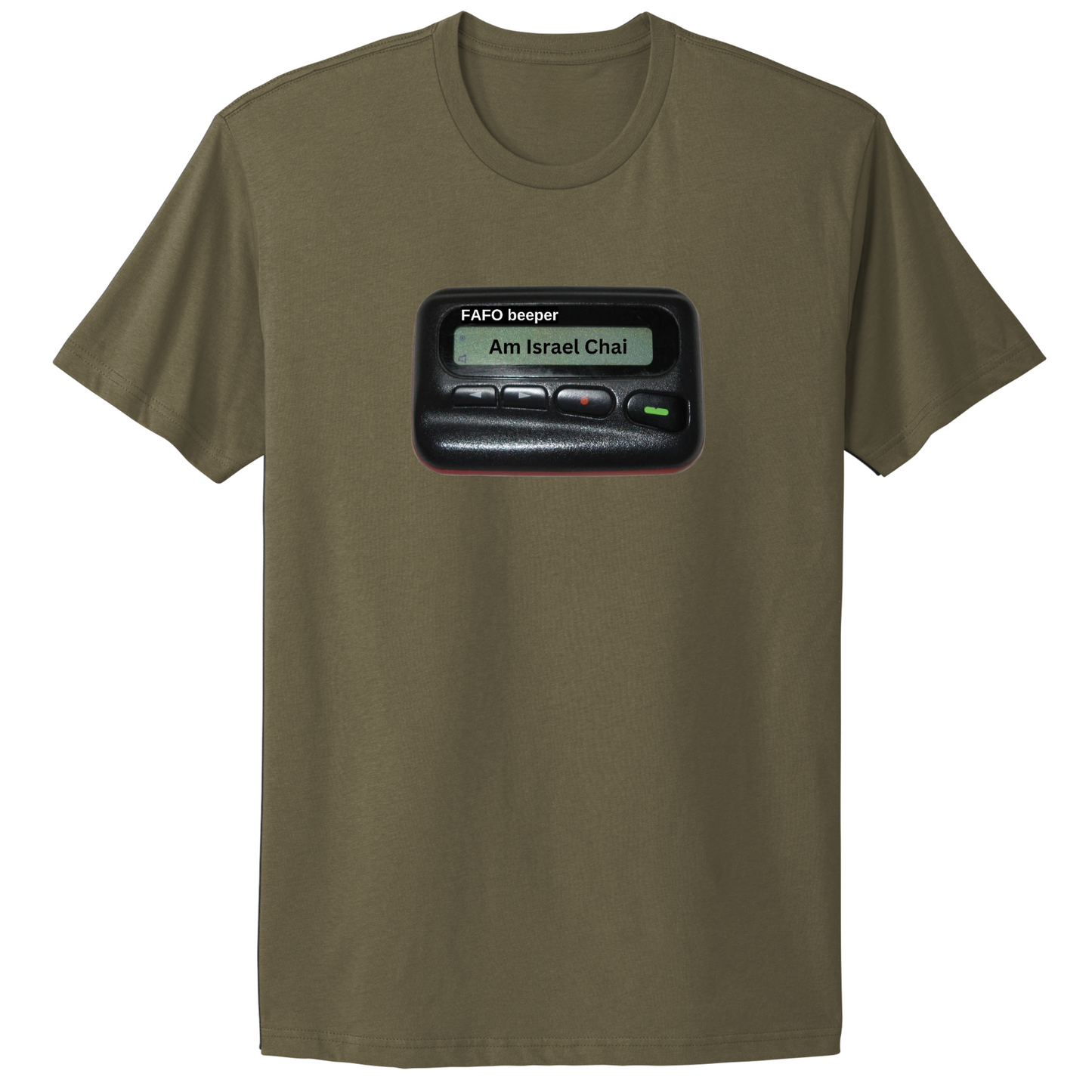 Am Israel Chai Pager T-shirt