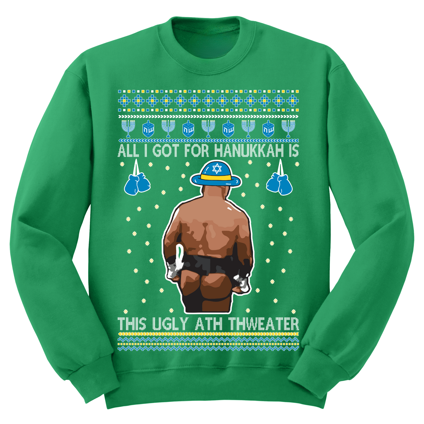 Ugly Ath Sweater Hanukkah Sweater