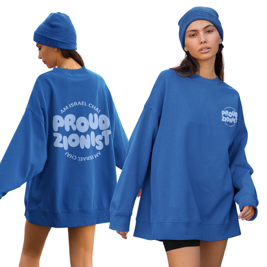 Proud Zionist Bubbles Crewneck Sweater