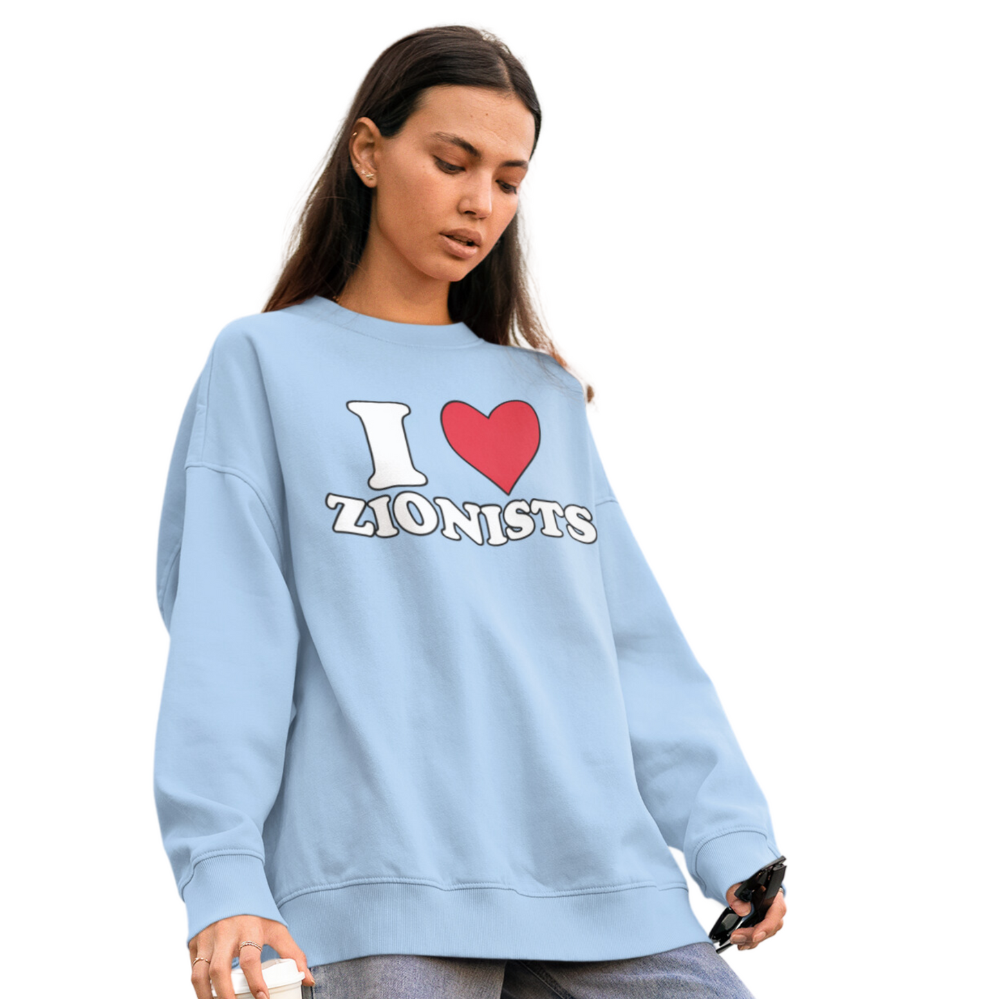 I Love Zionists Crewneck Sweater