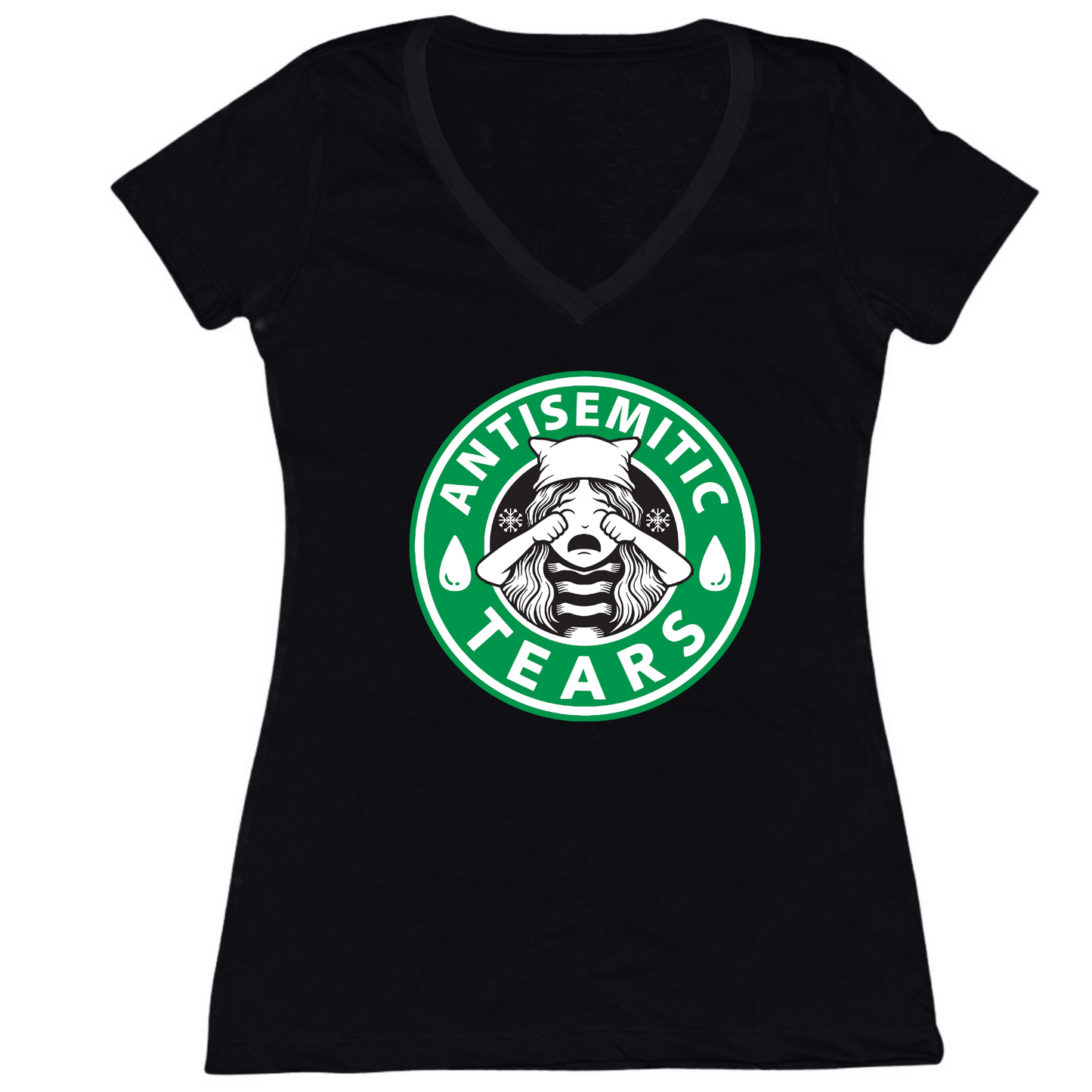 Antisemitic Tears Womens Vneck