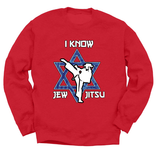 I Know Jew Jitsu Crewneck Sweater