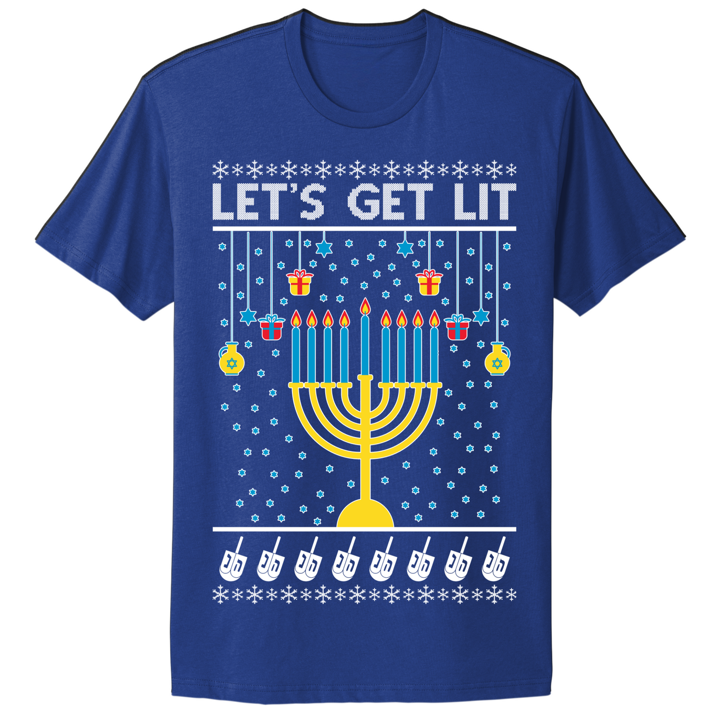 Lets Get Lit Hanukkah T-shirt