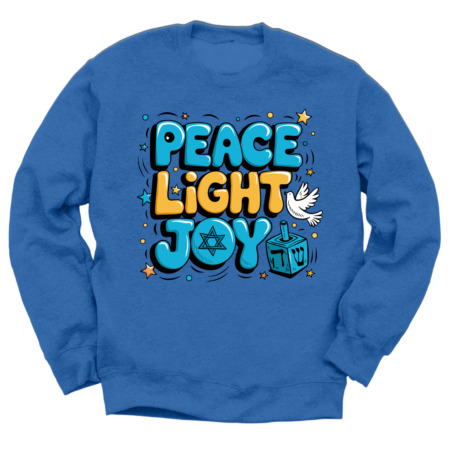 Peace Light Joy Hanukkah Sweater