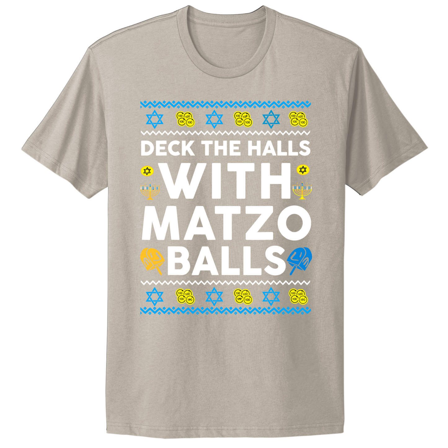 Deck The Halls With Matzo Balls Hanukkah T-shirt