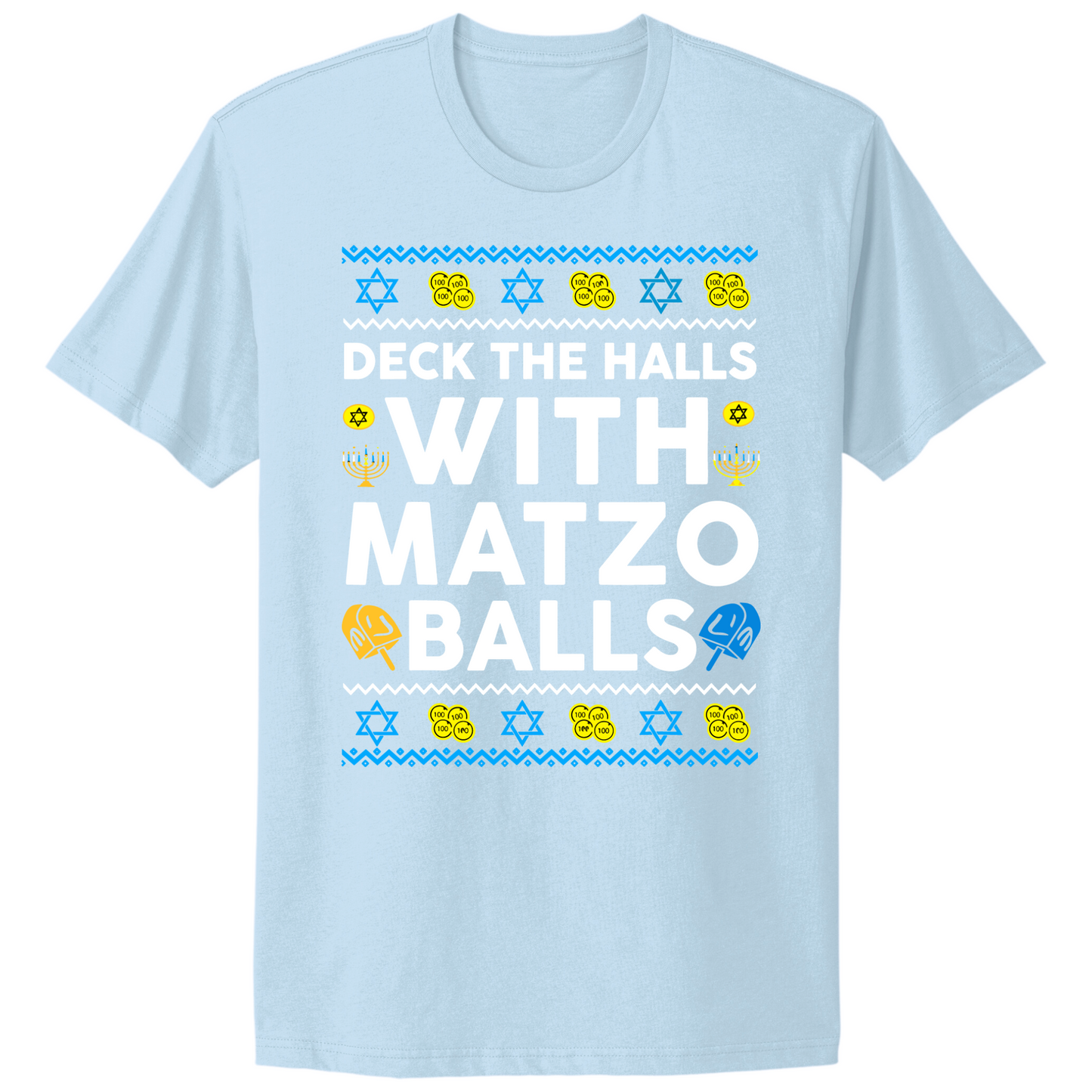 Deck The Halls With Matzo Balls Hanukkah T-shirt