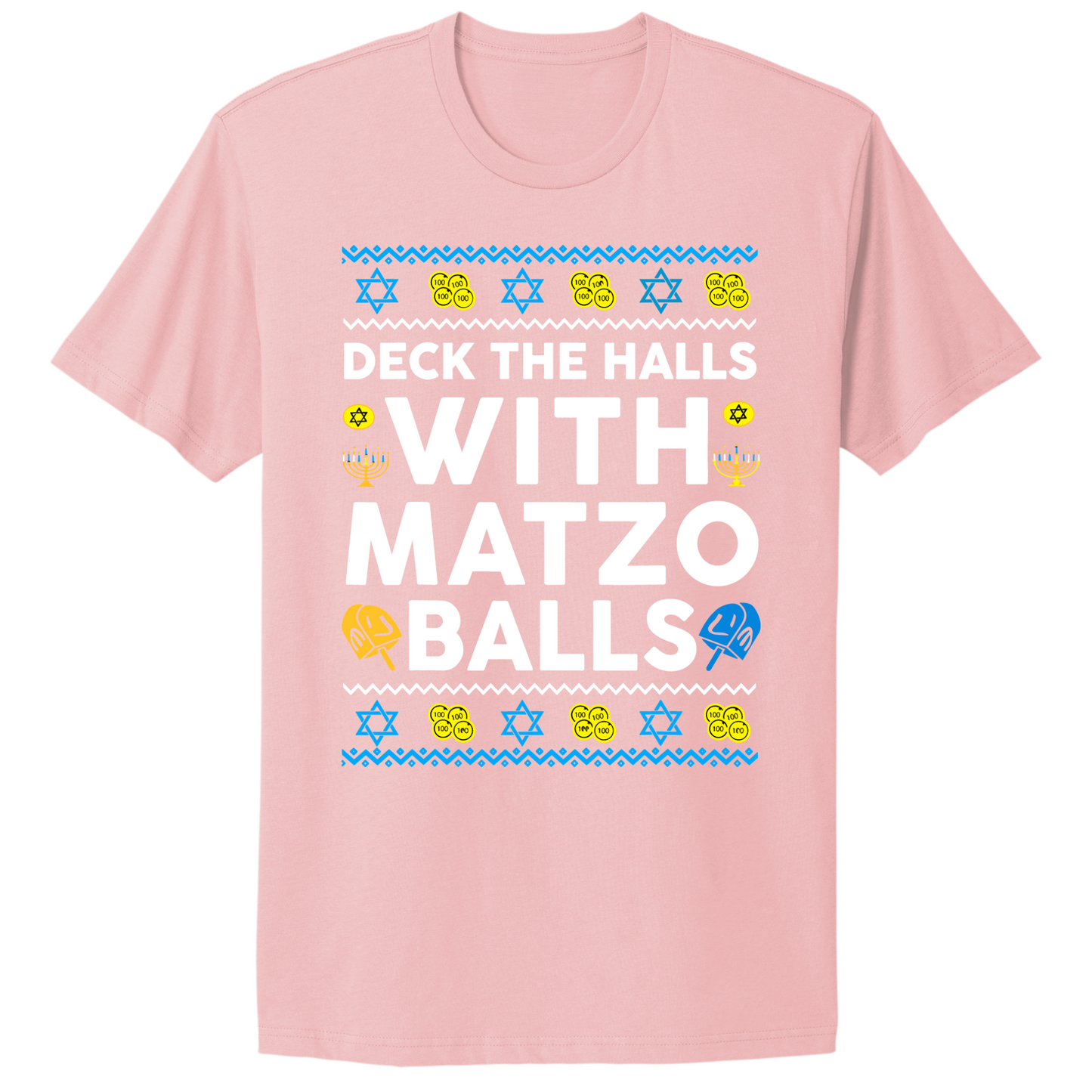 Deck The Halls With Matzo Balls Hanukkah T-shirt