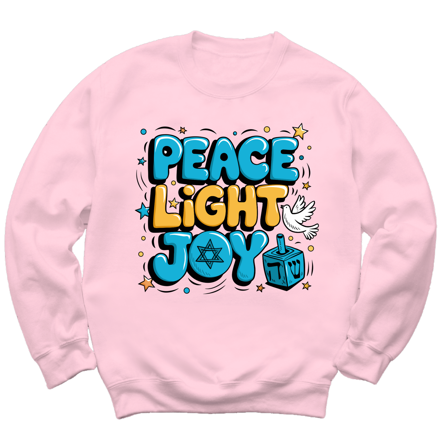 Peace Light Joy Hanukkah Sweater