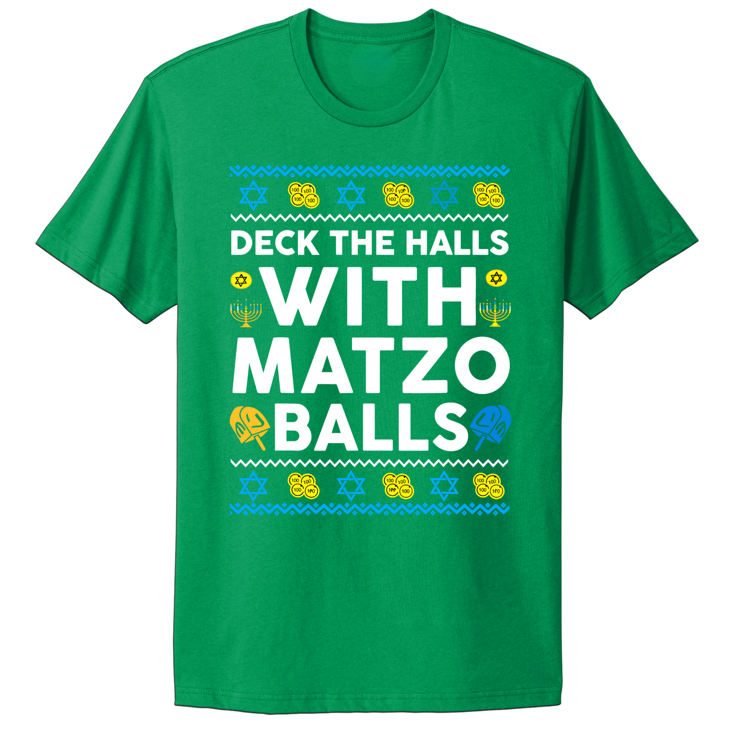 Deck The Halls With Matzo Balls Hanukkah T-shirt