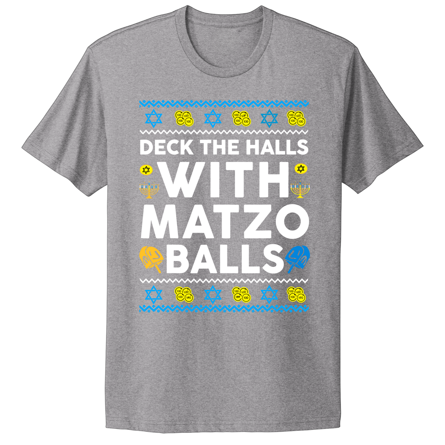 Deck The Halls With Matzo Balls Hanukkah T-shirt