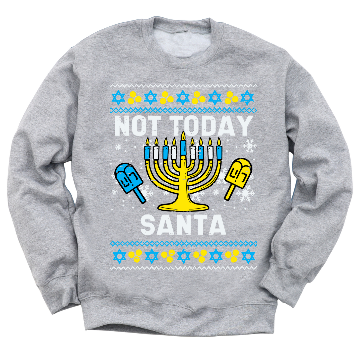 Not Today Santa Hanukkah Sweater