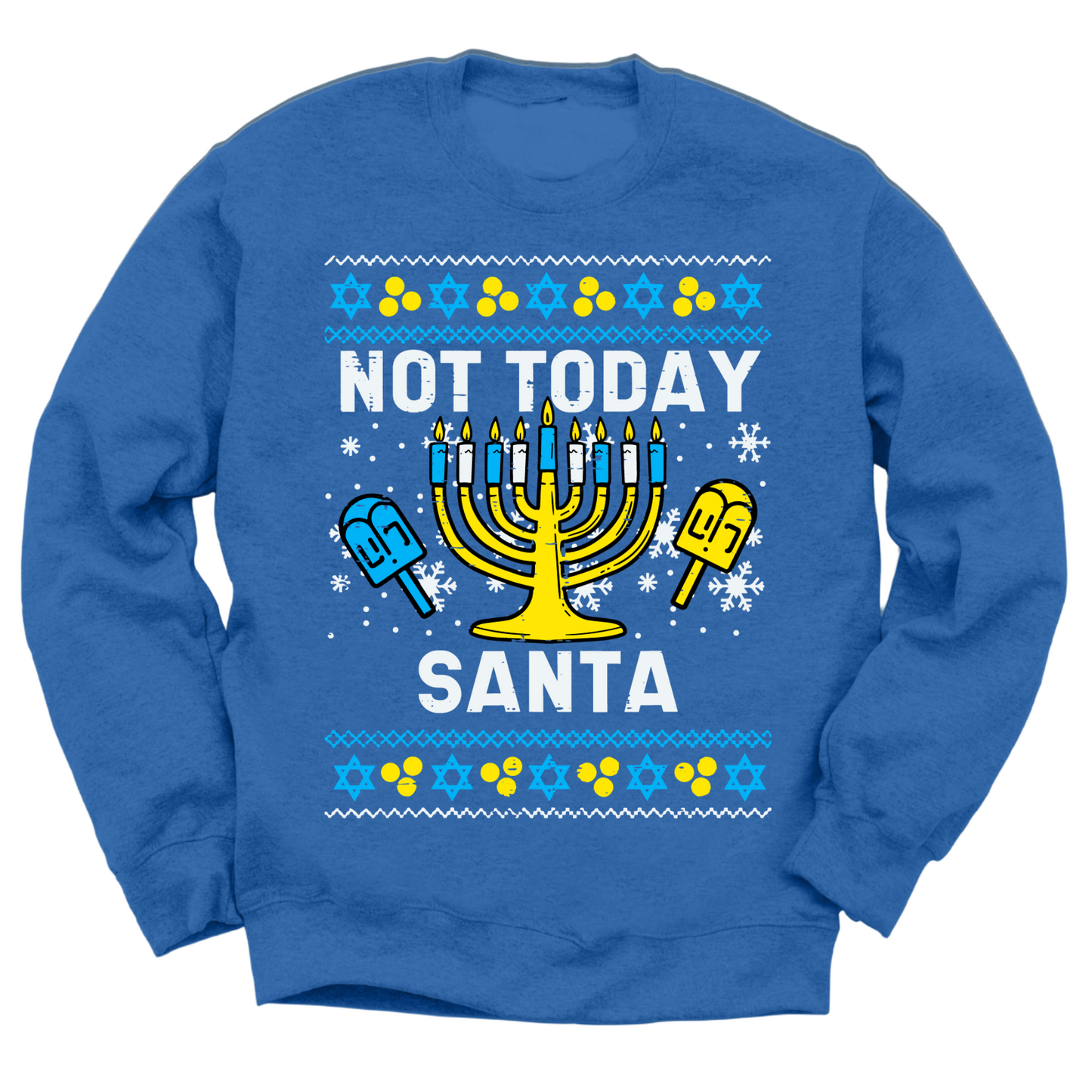 Not Today Santa Hanukkah Sweater