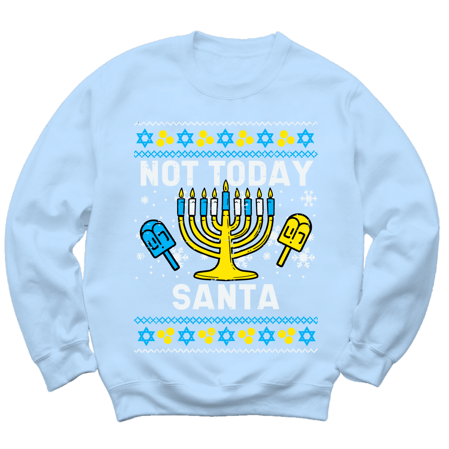 Not Today Santa Hanukkah Sweater