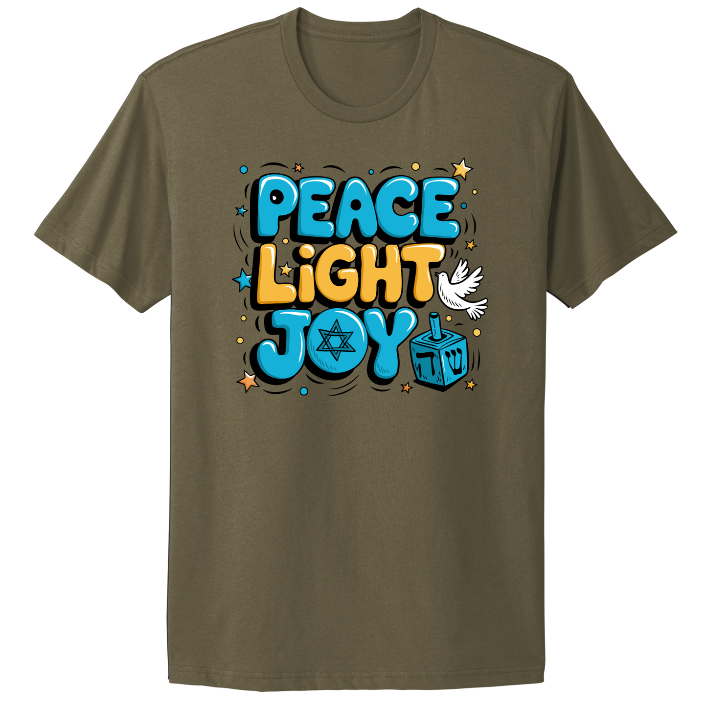 Peace Light Joy Hanukkah T-shirt