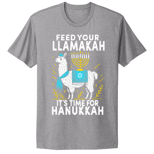 Feed Your Llamakah Hanukkah T-shirt