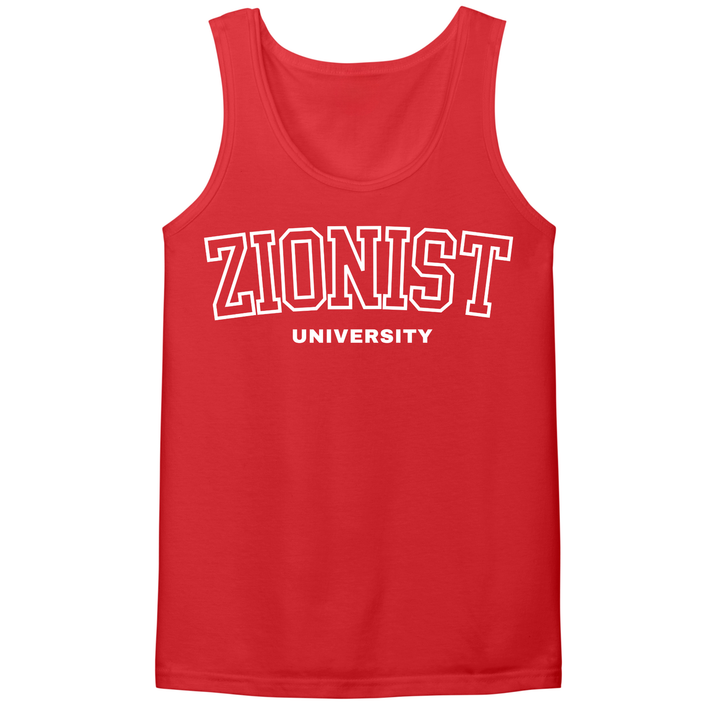 Zionist University (White) Mens Tank Top