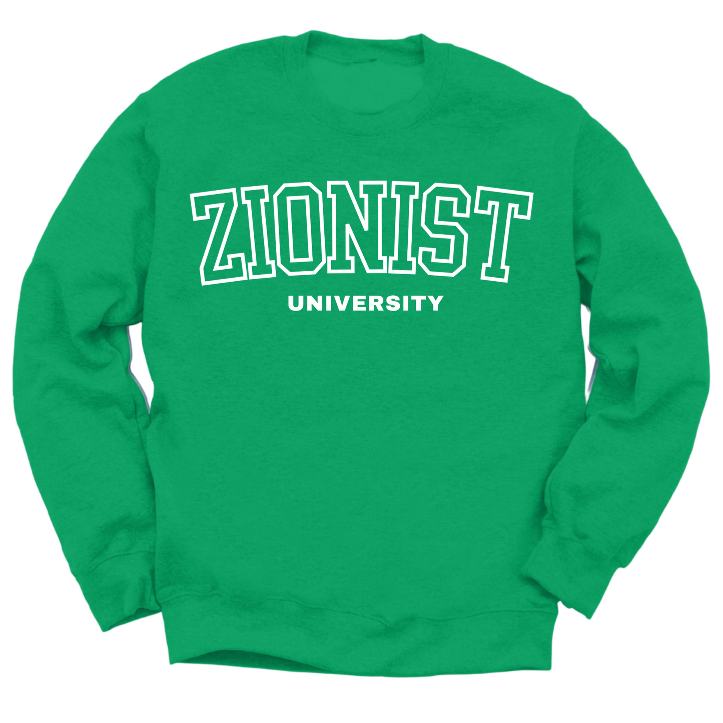 Zionist University (White) Crewneck Sweater