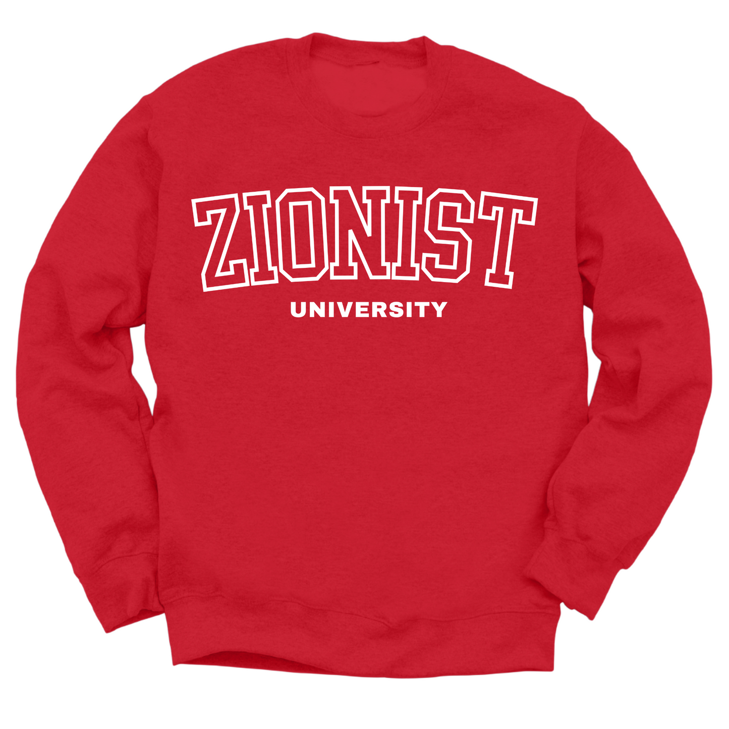 Zionist University (White) Crewneck Sweater