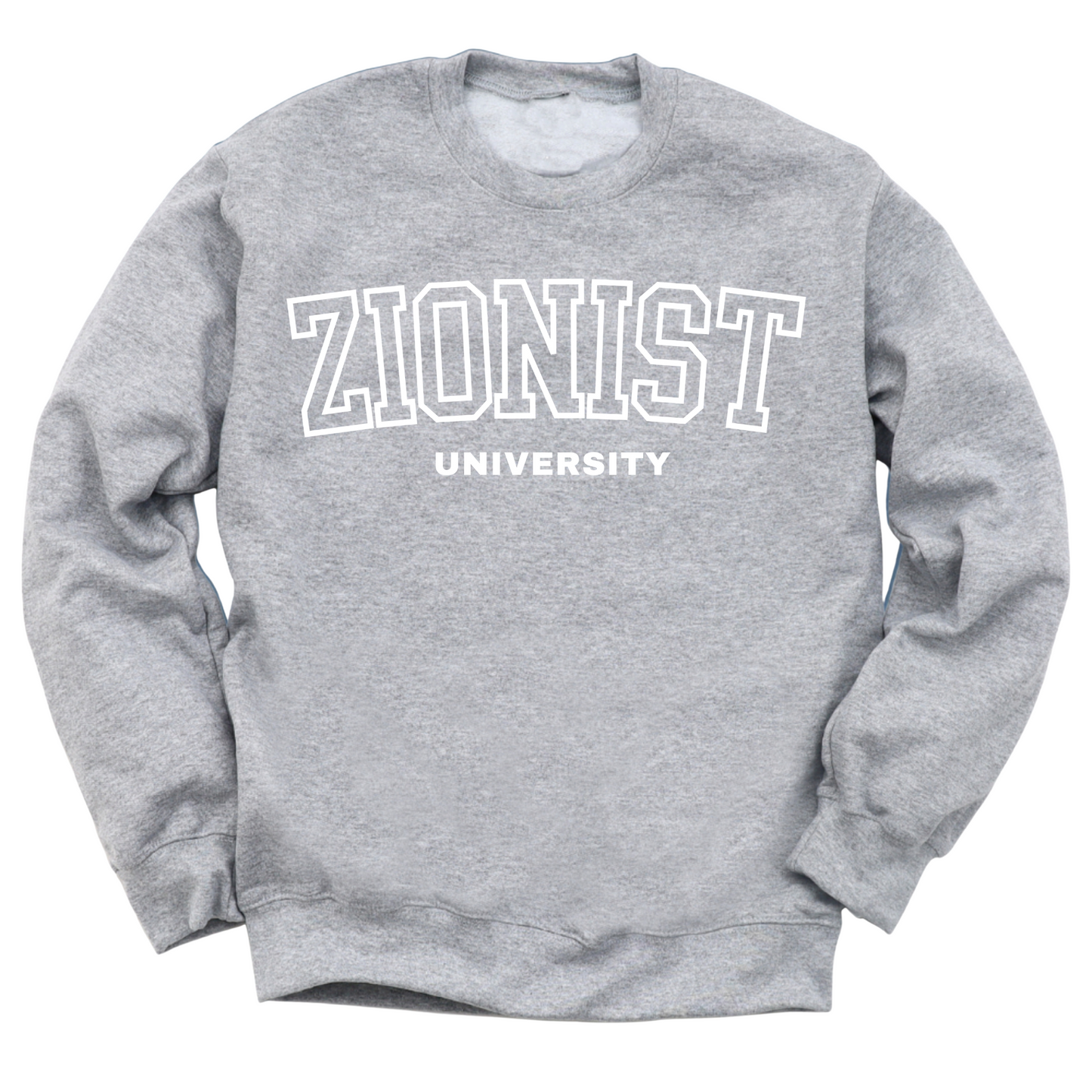 Zionist University (White) Crewneck Sweater